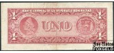 Доминиканская республика 1 песо ND(1962)  aVF P:91a 3500 РУБ