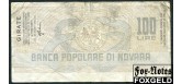 Италия Banca Popolare di Novara 100 лир 1977  F  100 РУБ