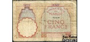 Марокко 5 франков 1941 14-11-41… aVG P:23Ab 800 РУБ