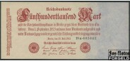 Германия / Reichsbank 500000 Mark 1923 Reichsbanknote. 25. Juli 1923. Частная тип. aUNC Ro:91 1000 РУБ