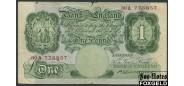 Великобритания  Bank of England 1 фунт ND(1930) BE44/ Sign.K.O.Catters VG P:363b 1400 РУБ