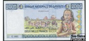 Джибутти 2000 франков ND(1984)  UNC P:40 2000 РУБ