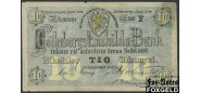 Швеция 10 риксд. 1868 Gotherborgs Enskilda Bank VG P:S216 25000 РУБ
