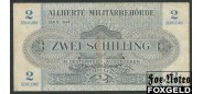 Австрия Allierte Militarbehorde 2 шиллинга 1944  aVF P:104b 200 РУБ