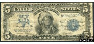 США Silver Certificates 5 долларов 1899 Series of 1899 Sign. Speelman White aF Fr:281 50000 РУБ