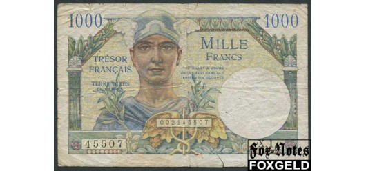 Франция 1000 франков ND(1947) Оккупац. вып. для Германии и Австрии aF P:M10 35000 РУБ