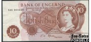 Великобритания  Bank of England 10 шилл ND(1967) Sign.J.S.Fforde BE38 aXF P:373c 800 РУБ
