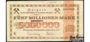 Berlin / Brandenburg 5 Mio. Mark 1923 Ostelbisches Braunkohlensendikat G.m.b.H. F B3 364a 720 РУБ