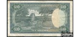 Родезия 10 долларов 1979 в/з птица 2.01.1979 aVF P:33c 3500 РУБ