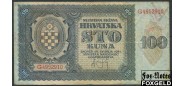 Хорватия 100 кун 1941  aF P:2 250 РУБ