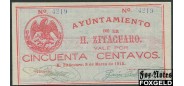 Мексика/революц. 50 centavos 1915 Ayuntamiento De Zitácuaro XF+ M2955/SI-MIC-46 3500 РУБ