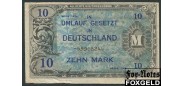 Германия Союзная оккупац. 10 марок 1944 # 8 без 
