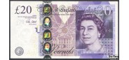 Великобритания Bank of England 20 фунтов ND(2006) 2016, Sign. Victoria Cleland aUNC P:392c 2800 РУБ