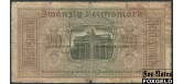 Германия 20 рейхсмарок ND(1939) Reichskreditkassen. Билеты имперских кредитных касс VG Ro.554 150 РУБ