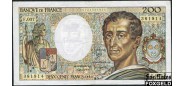 Франция 200 франков 1985 sign. P.A.Stroll  J.J.Trohche B.Dentaud. aVF P:155a 600 РУБ