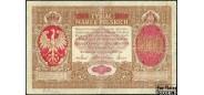 Варшавское Генерал-губернаторство 1000 марок 1917 3 выпуск.  Текст 