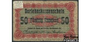 Ostbank fur Handel und Gewerbe (Познань) 50 копеек 1916 astun gadeem  текст крупный aVG E10.2.1a FN 500 РУБ