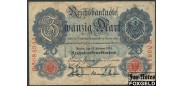 Германия / Reichsbank 20 Mark 1914 #7 aVF Ro.47b 160 РУБ