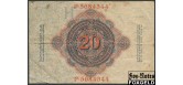 Германия / Reichsbank 20 марок 1914 #7 aVF Ro.47b 160 РУБ