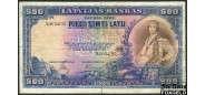 Латвия / LATVIJAS BANKAS 500 лат 1929  VG FN:Е15.19.1 18000 РУБ
