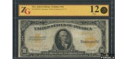 США Gold Certificates 10 долларов 1922 Series of 1922  Sign. Speelman White # большой Холдер ZG 12 Fine Fr1173 15000 РУБ