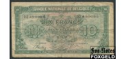 Бельгия /  Banque Nationale de Belgique 10 франков 1943 (1944) TDLR aF P:122 350 РУБ