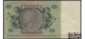 Германия Reichsbank 50 рейхсмарок 1933 2 тип (офсет, в/з портрет) Литеры  (Udr.-Bst.)  - F, L VF Ro:175c 650 РУБ