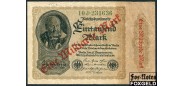 Германия / Reichsbank 1 Mrd. Mark 1923 Ндпч. На 1000 марках. Тип J (Неустановленна) VF Ro:110b 400 РУБ