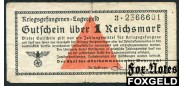 Германия / Лагерные деньги для военнопленных 1 рейхсмарка ND(1940) Oberkommandos der Wehrmacht VG Ro:518 1800 РУБ