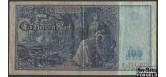 Германия / Reichsbank 100 марок 1910 Две красные печати. Бумага синеватая VF Ro:43b 500 РУБ