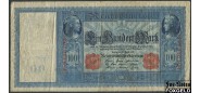 Германия / Reichsbank 100 марок 1910 Две красные печати. Бумага белая. F Ro:43a 150 РУБ