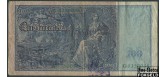 Германия / Reichsbank 100 марок 1910 Две зеленые печати. Бумага синеватая. F Ro:44 200 РУБ