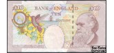 Великобритания  Bank of England 10 фунтов ND(2004) Серия E, Sign. Andrew Bailey VF P:389c 1200 РУБ