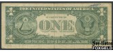 США Federal Reserve Note 1 доллар 1963 SERIES 1963A Sign. Granahan Fowler. Серия замещения (Replacement) F Fr1900A 500 РУБ