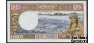 Новые Гебриды 100 франков ND(1977) Sign. 3 aUNC P:18d 6000 РУБ
