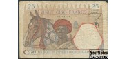 Французская Западная Африка 25 франков 1938 10-3-1938.. F P:22 1300 РУБ