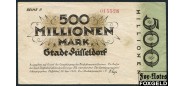 Dusseldorf / Rheinprovinz 500 Mio. Mark 1923 20. September 1923. REIHE II aVF B7 1150.cc 350 РУБ