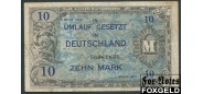 Германия Союзная оккупация 10 марок 1944 # 8 без 