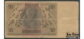 Германия Reichsbank 20 марок 1929 (1945) в/з орнамент, без Литеры VG Ro:174d 250 РУБ