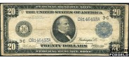 США Federal Reserve Bank Notes 20 долларов 1914 Sign. Burke McAdoo   C3 (FRB Philadelphia) aVG Fr972C 7500 РУБ