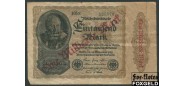 Германия / Reichsbank 1 Mrd. Mark ND(1923) Ндпч. 81. Частн.тип. FZ красн. F Ro.110e 120 РУБ