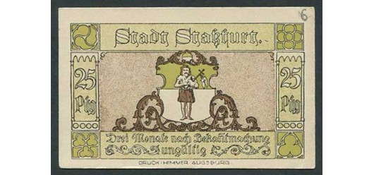 Stassfurt / Sachsen, Provinz 25 Pfennig 1921  aUNC В2 1256.2c 250 РУБ