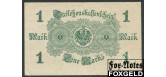 Германия / Reichsschuldenverwaltung 1 Mark 1914 Печать красная. Без фоновой сетки. Фоновый рис. светло-зеленый. VF Ro:51a 150 РУБ