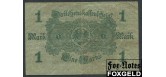 Германия / Reichsschuldenverwaltung 1 Mark 1914 Печать синяя. С фоновой сеткой. F Ro:51d 100 РУБ