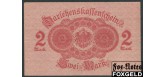 Германия / Reichsschuldenverwaltung 2 Mark 1914 Печать красная. С фоновой сеткой. VF Ro:52b 150 РУБ