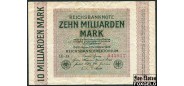 Германия / Reichsbank 10 Mrd. Mark 1923 1. Oktober 1923.  Hakenstern #6 Тип. LE (Sam. Lucas, Elberfeld) F Ro:114a 800 РУБ