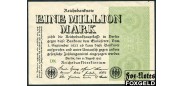 Германия / Reichsbank 1 Mio. Mark 1923 9. August 1923. Ringe. Тип. DK (M.DuMont Schauberg, Koln) UNC Ro:101b 250 РУБ