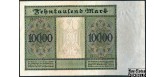 Германия / Reichsbank 10000 Mark 1922 19. Januar 1922. 210 х120 мм, о.с. многоцветная. aXF Ro.68a 1100 РУБ