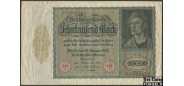 Германия / Reichsbank 10000 Mark 1922 19. Januar 1922. 210 х120 мм, о.с. одноцветная. aVF Ro.68b 400 РУБ