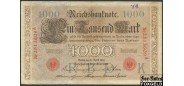 Германия / Reichsbank 1000 Mark 1910 Reichsbanknote 21. April 1910. Udr.-Bst.  - темно серая ! F Ro.45b! / P:44b 3500 РУБ